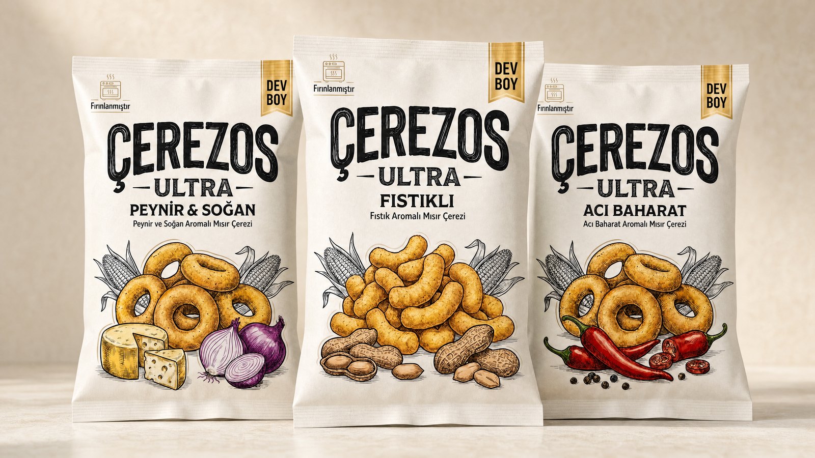 Çerezos Ultra üçlü